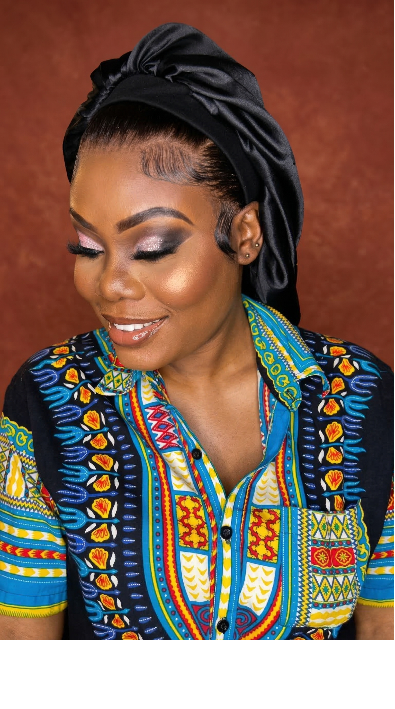 Full glam night out makeup